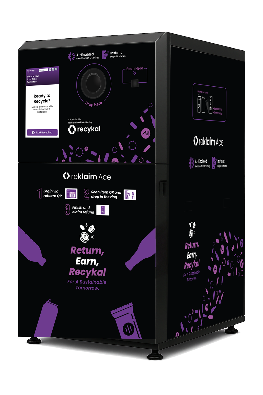 Reklaim Ace reverse vending machine